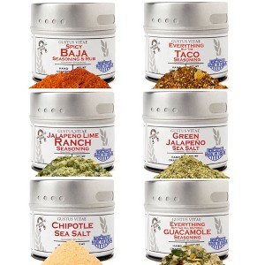 Mexican Seasoning Gift Set - Tastes of Mexico - Artisanal Spice Blends Six Pack | Gustus Vitae - 1 of 4