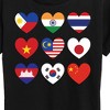 Women's - Instant Message - AAPI Heart Flags Short Sleeve Graphic T-Shirt - 2 of 4