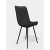 20.48"Upholstered Accent Side Chairs with Metal Legs,Black - 4 of 4