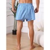INSPIRE CHIC Men's Cotton Lightweight Breathable Mid-Waisted Plaid Underwear 3 Packs - 3 of 4