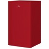 HOMCOM Mini Fridge with Freezer, 3.2 Cu.Ft Compact Refrigerator with Adjustable Shelf, Mechanical Thermostat and Reversible Door for Bedroom, Red - 4 of 4