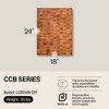 John Boos Small Maple Wood Cutting Board for Kitchen Thick Reversible End Grain Charcuterie Boos Block with Finger Grips - 2 of 4