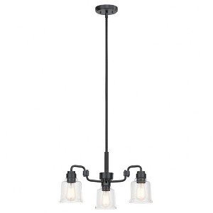 Kichler Lighting Aivian 3 - Light Chandelier in  Black - 1 of 3