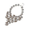 SOHI Women's Crystal Silver Casual Statement Necklace - 2 of 4