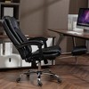NicBex Adjustable Office Chair Modern PU Leather Massage Computer Chair with Arms, Retractable Footrest and Heating Function for Office, Study - 3 of 4