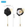 Unique Bargains Pocket Handmade Flower Lapel Pin Boutonnieres for Wedding party 24 Pcs - 2 of 4