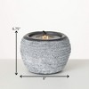 6.75"H Sullivans Textured Led Zen Fountain, Gray - 4 of 4