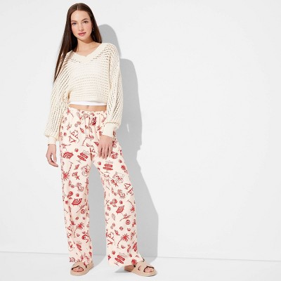 Women's Pull-On Linen Pants - Wild Fable™