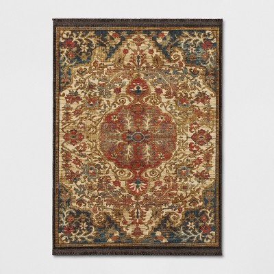 Floral Woven Medallion Persian Rug - Threshold™