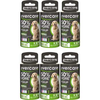 Evercare All Purpose Pet Hair Lint Roller Refills, 60 Sheets,6 Pack
