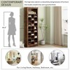 TIRAMISUBEST Stylish Design 30 Shoe Cubby Console, Contemporary Shoe Cabinet with Multiple Storage Capacity, Free Standing Tall Cabinet for Hallway - 3 of 4
