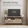 Stead Oval Rattan TV Stand - Media Console - 63" TV Entertainment Center with Storage (Light Oak) - 2 of 4