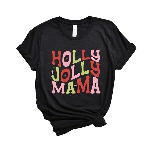 Simply Sage Market Women's Holly Jolly Mama Colorful Short Sleeve Graphic Tee - 1 of 4