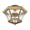 Livex Lighting Monterey 3 - Light Flush Mount in  Antique Brass - 2 of 2