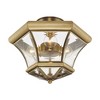 Livex Lighting Monterey 3 - Light Flush Mount in  Antique Brass - image 2 of 2