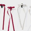 Mini Bow on Salon Hair Clip Set 4pc - Wild Fable™ Red/Polka Dot - 2 of 2