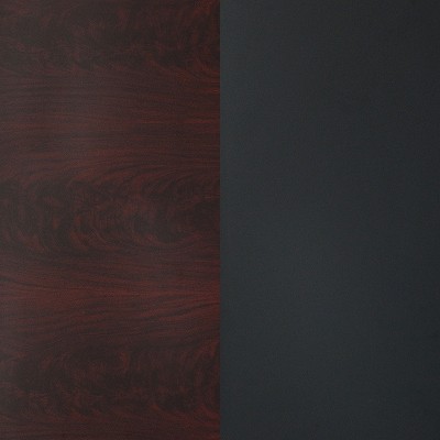 Black and Mahogany Reversible Laminate Square Table Top