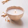 Scalloped Ceramic Sandalwood and Terra Cotta Jar Candle Blush - Hearth & Hand™ with Magnolia - 2 of 4