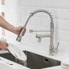Gulches Commercial LED Kitchen Faucet with Pull Down Sprayer, Single Handle Single Lever Kitchen Sink Faucet - 2 of 4