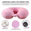 Trollerlink Breathable Memory Foam Neck Pillow Purple No Size - 2 of 4