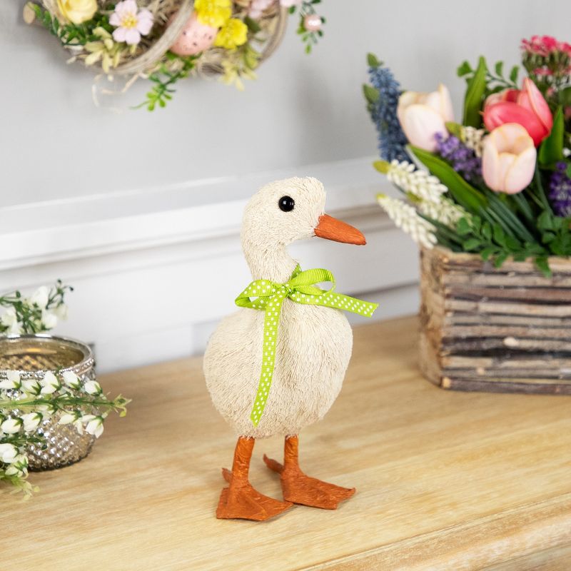 Northlight Duck with Polka-Dot Bow Easter Decoration - 8", 2 of 6
