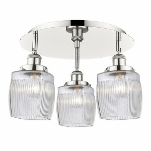 Colton - 3 Light Flush Mount In Industrial Style-9.5 Inches Tall and 17.25 Inches Wide - 1 of 1