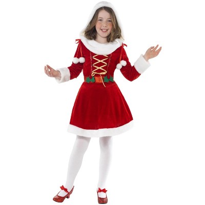 Smiffy Little Miss Santa Child Costume