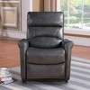 Faux Leather Power Reclining Lift Chair with Push-Button Control and Memory Foam Cushioning - 2 of 4