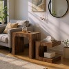 CIPACHO Walnut Brown Nesting End Table Set Small Spaces Side Table for Living Room Night Stand Set for Bedroom - 4 of 4