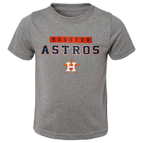 Mlb Houston Astros Boys' Gray Poly T-shirt : Target