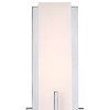 Possini Euro Design Midtown Modern Wall Light Sconces Set of 2 Chrome Hardwire 4 1/2" Fixture White Glass for Bedroom Bathroom Vanity Reading House - 3 of 4
