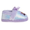 Disney Frozen Girl Slippers - Elsa and Anna Plush Lightweight Warm Comfort Soft Aline House Shoes - Purple (sizes 5-12 Toddler-Little Kid) - 3 of 4