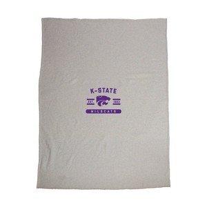 54" x 84" NCAA Kansas State Wildcats Sweatshirt Blanket: Fleece Throw, Polyester - 1 of 2