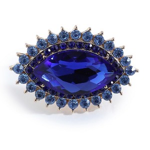 SOHI Women's Silver Marquise Statement Ring - 1 of 3
