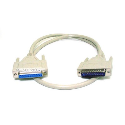 Monoprice DB25 Molded Cable - 3 Feet - White | Male to Female