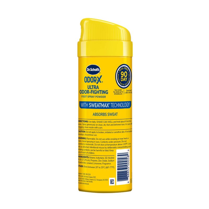 Dr. Scholl&#39;s Odor-X Odor Ultra-Fighting Spray Powder - 4.7oz, 4 of 10