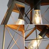 Chloe Lighting Farmhouse-Style Two-Toned 1 Light Ceiling Flush Fixture 9" Wide - 3 of 4