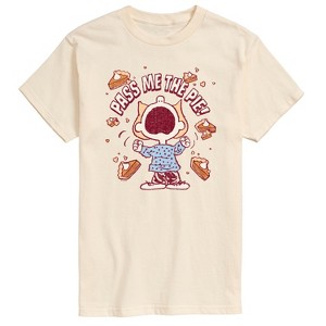 Men's - Peanuts - Pass The Pie Short Sleeve Graphic T-Shirt - 1 of 3