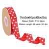 Unique Bargains Wired Edge Craft Embellishments Polka Dot Grosgrain Ribbon 48 Yards - 2 of 4