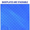 Strictly Briks Classic Stackable Baseplates, For Building Bricks, Bases for Tables, Mats, Blue/Green/Gray/Sand, 12 Pack, 6x6 Inches - 3 of 4
