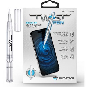 ProofTech TWIST PEN Liquid Glass Screen Protector Brush On Nano Protection for All Devices - 1 of 4