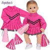 Sophia's 3-Piece Cheerleading Uniform and Pom Poms for 15" Baby Dolls - 2 of 4