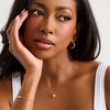 EVRY JEWELS WATERPROOF Gold or Silver Plated Single Pearl Drop Necklace - 2 of 2