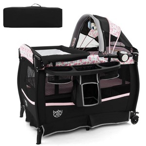 Infans 4 in 1 Portable Pack & Play Foldable Baby Bassinet w/Mattress Carrying Bag - 1 of 4