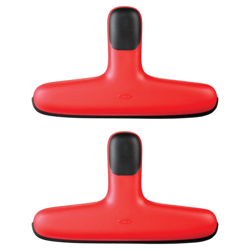 OXO 2pc Bag Clip Red, 1 of 5