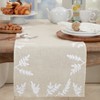 Saro Lifestyle Foliage Embroidery Table Runner - 3 of 3