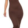 Slickblue Women's Solid Maxi Dress, Sleeveless Stretch Jersey Fabric, Casual Fit, Multi Colors Options, Size S-L - 3 of 4