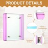 Unique Bargains Acrylic Wall Tabletop Display Floating Single Image Frame - 3 of 4