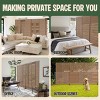 SEVOBAL 8pc Patio Screen Patio Privacy Porch Screen Patio Screens Paged Patio Decorative Screens Patio Screen Decor Outdoor, Brown, 363.76"*15.75"*72" - 4 of 4