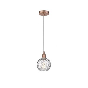 Athens Water Glass - 1 Light Mini Pendant In Industrial Style-8.75 Inches Tall and 6 Inches Wide - 1 of 1